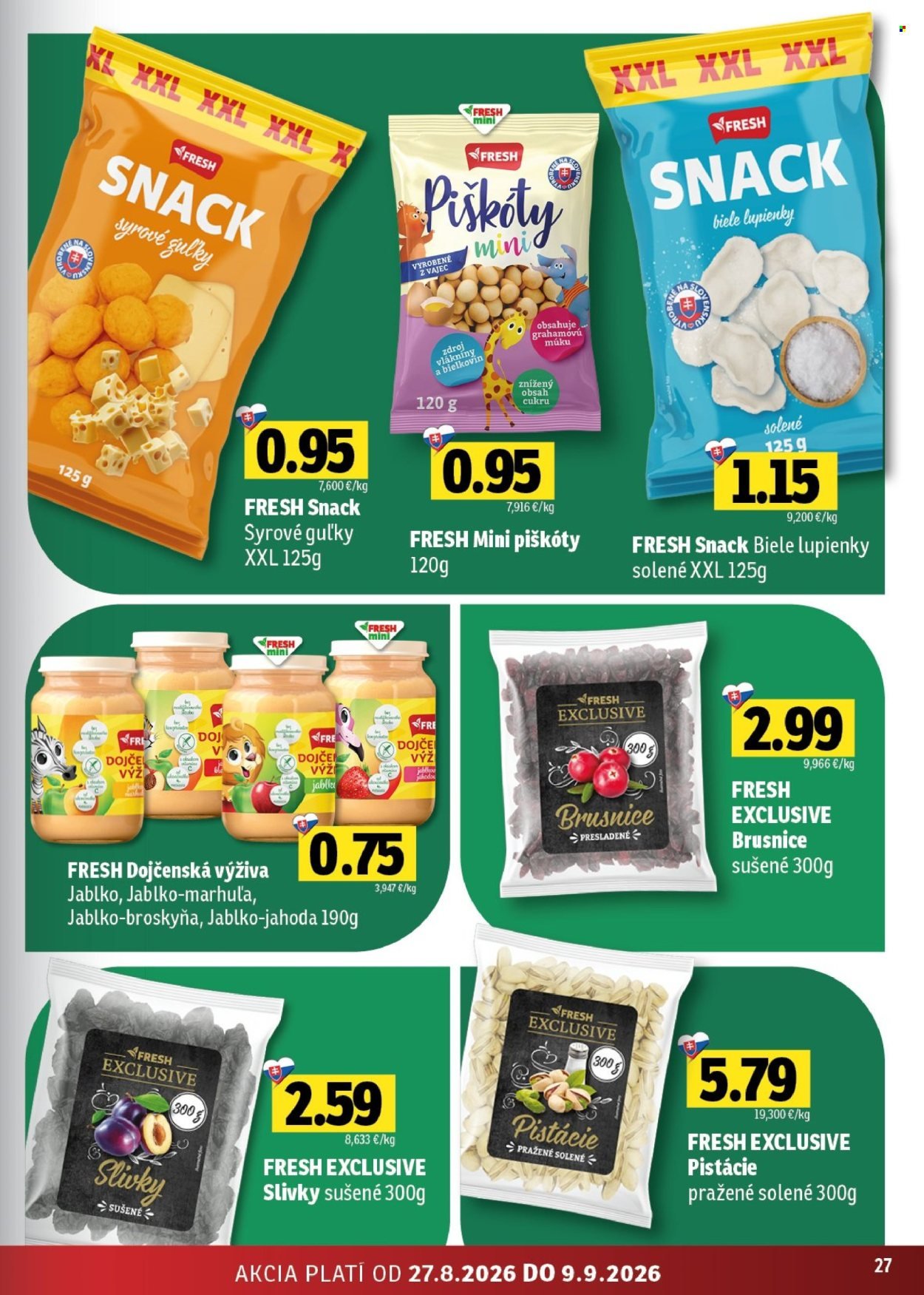 FRESH leták - Stredné a západné Slovensko