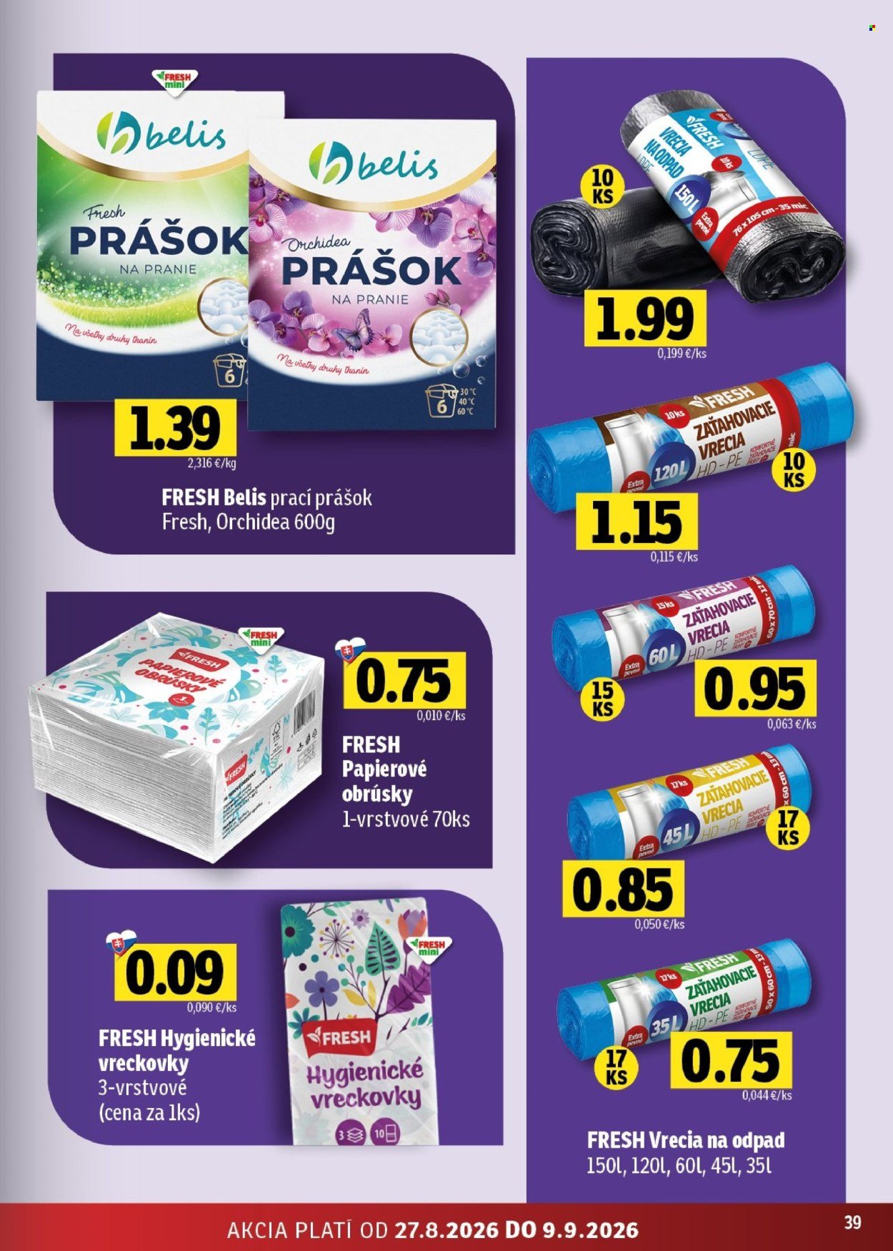 FRESH leták - Stredné a západné Slovensko
