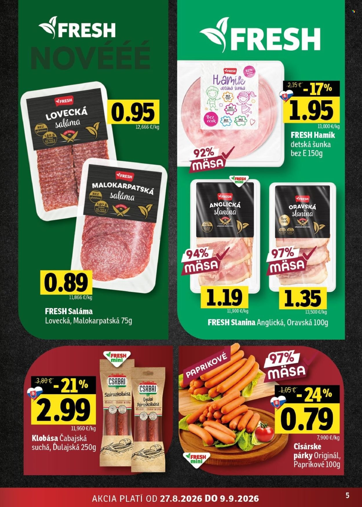 FRESH leták - Stredné a západné Slovensko
