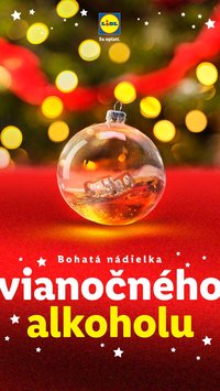 LIDL leták - Bohatá nádielka vianočného alkoholu (2025-12-01)