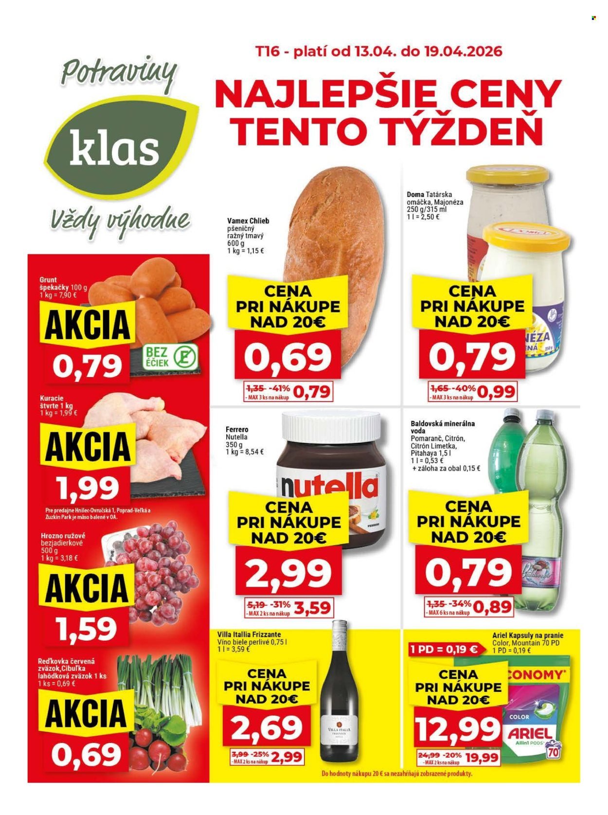 KLAS leták - Od pondelka 13.4.2026 (2026-04-13 - 2026-04-19) | 1