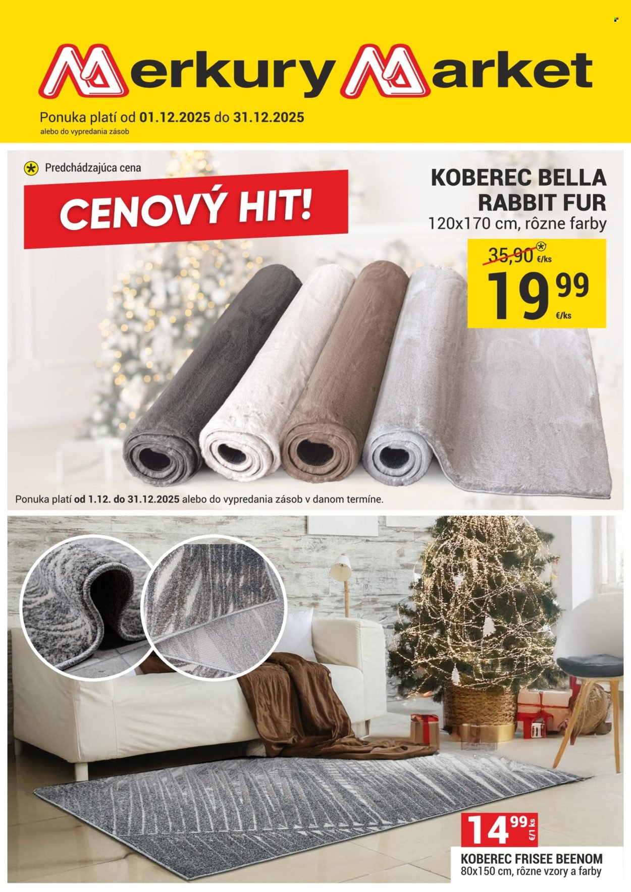 MERKURY MARKET leták - CENOVÝ HIT! (2025-12-01 - 2025-12-31) | 1