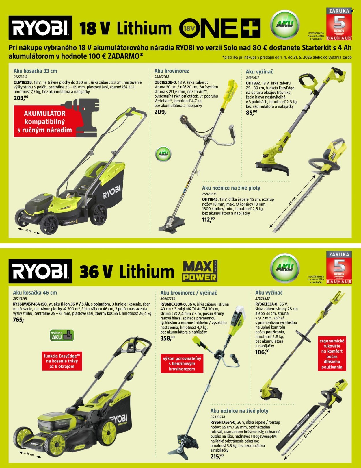 BAUHAUS leták - Záhradné centrum (2026-04-20 - 2026-05-17) | 15