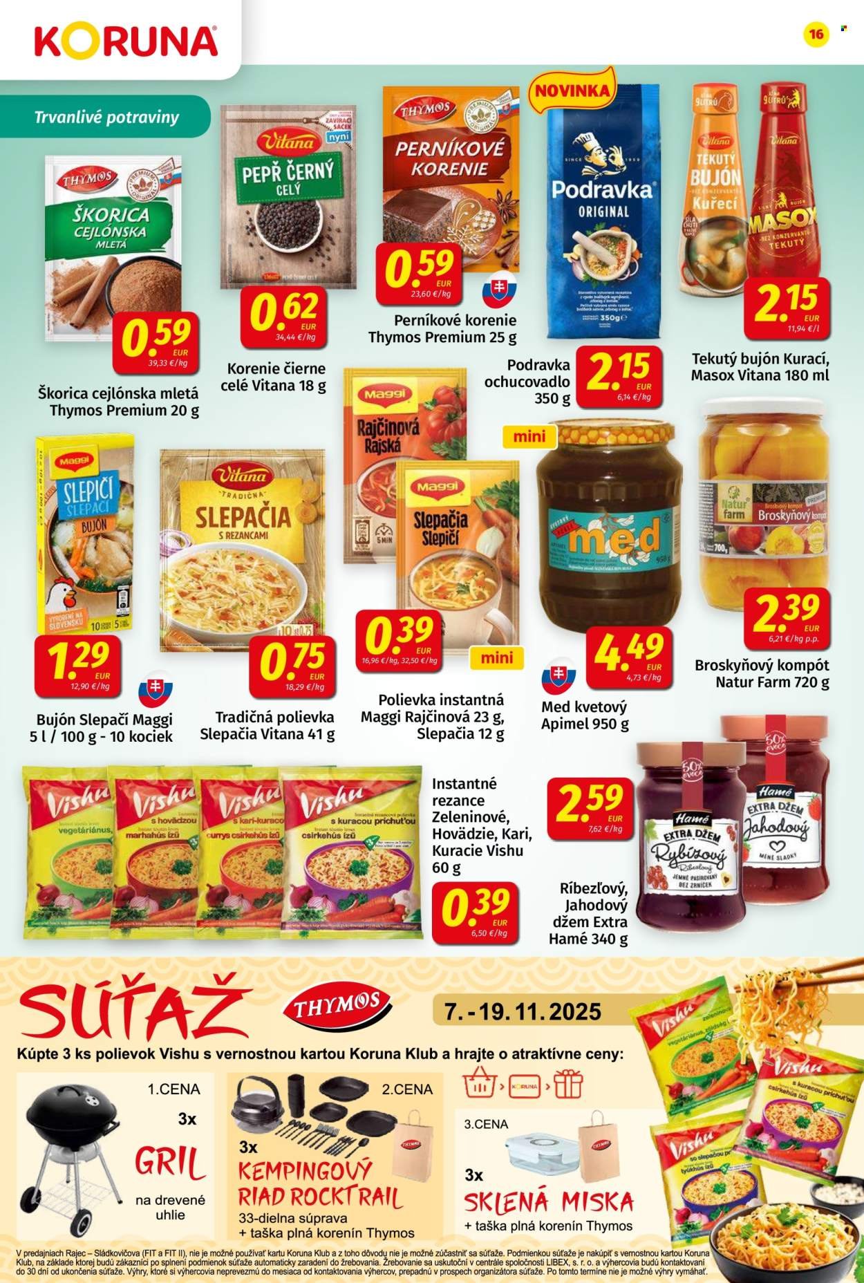 POTRAVINY KORUNA leták - Od piatka 7.11.2025 (2025-11-07 - 2025-11-19) | 16