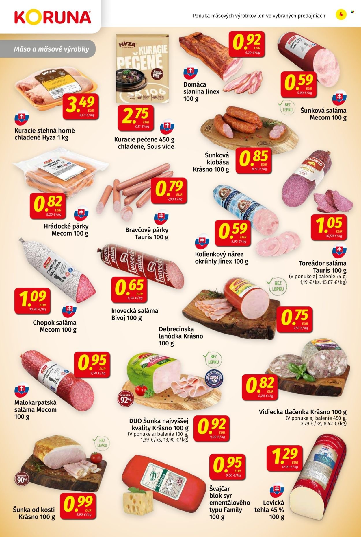 POTRAVINY KORUNA leták - Od piatka 7.11.2025 (2025-11-07 - 2025-11-19) | 4