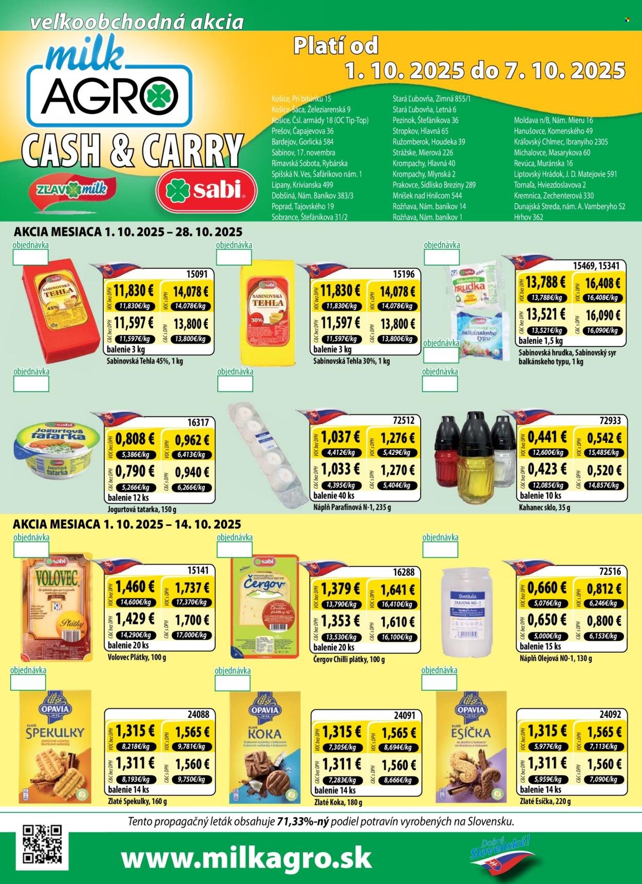 MILK AGRO leták - Cash & Carry leták (2025-10-01 - 2025-10-07) | 1