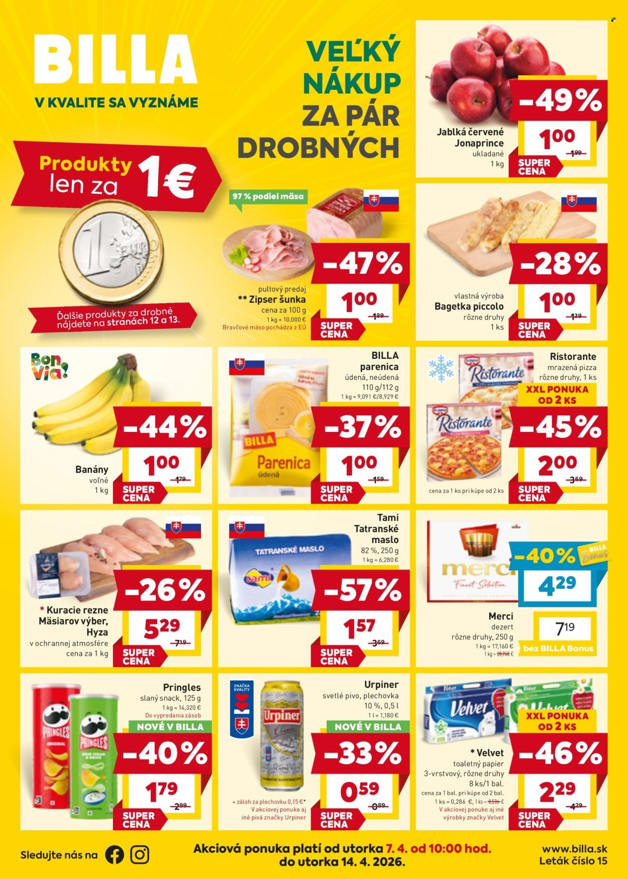 BILLA leták - Od utorka 7.4.2026 (2026-04-07 - 2026-04-14) | 1