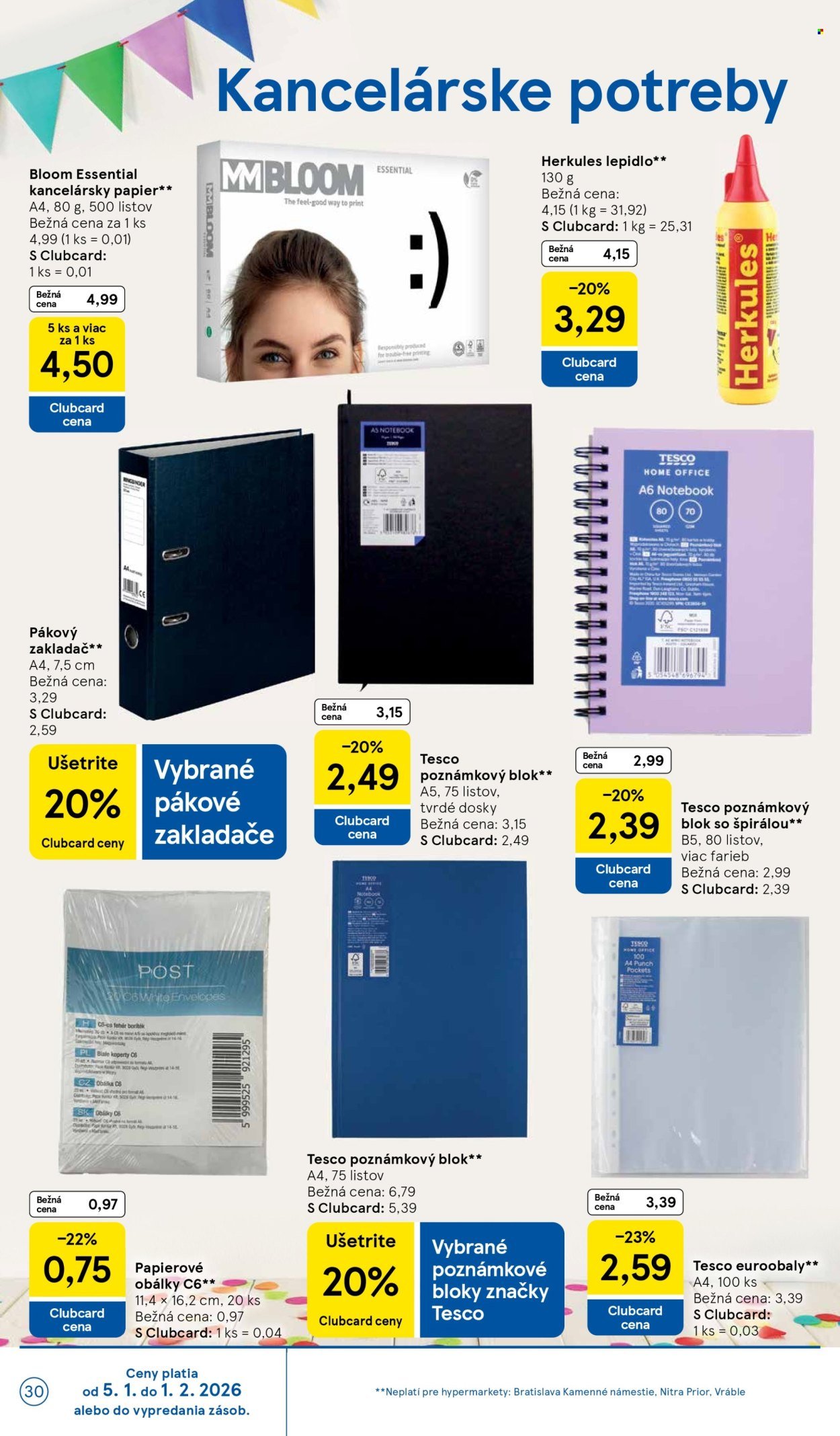 TESCO leták - Od stredy 7.1.2026 (2026-01-07 - 2026-01-13) | 30