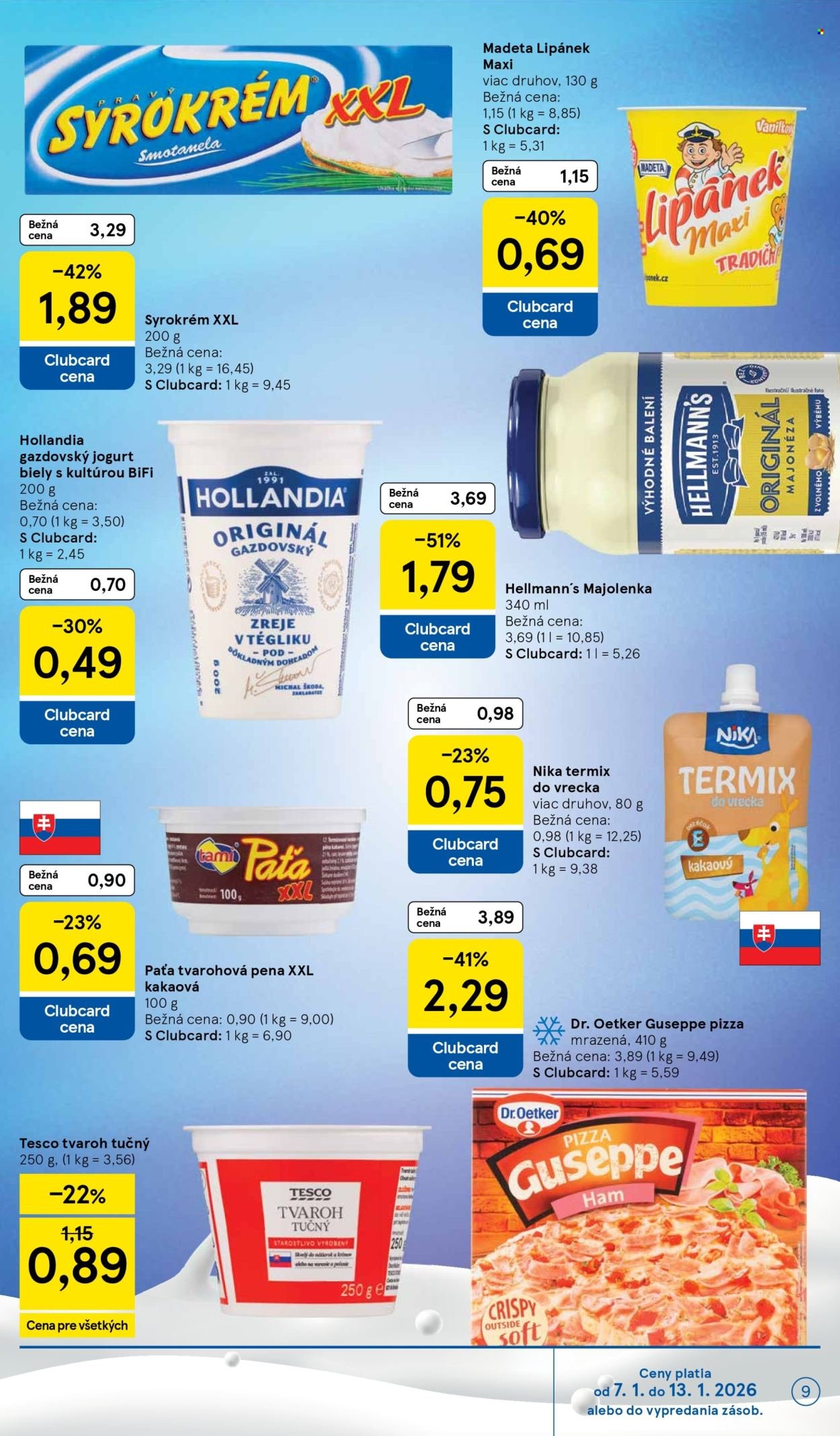 TESCO leták - Od stredy 7.1.2026 (2026-01-07 - 2026-01-13) | 9
