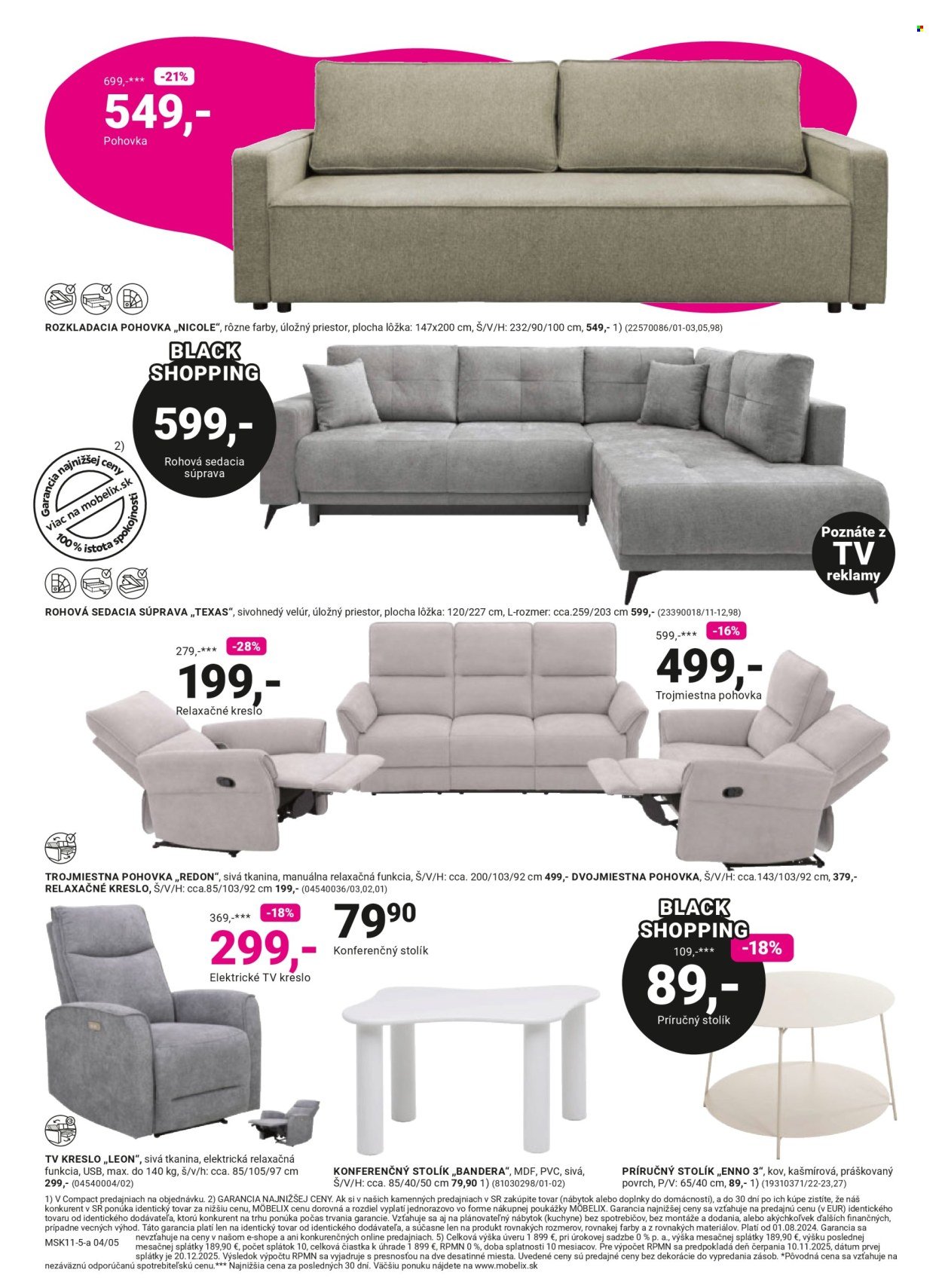 MÖBELIX leták - BLACK SHOPPING (2025-11-10 - 2025-11-23) | 4