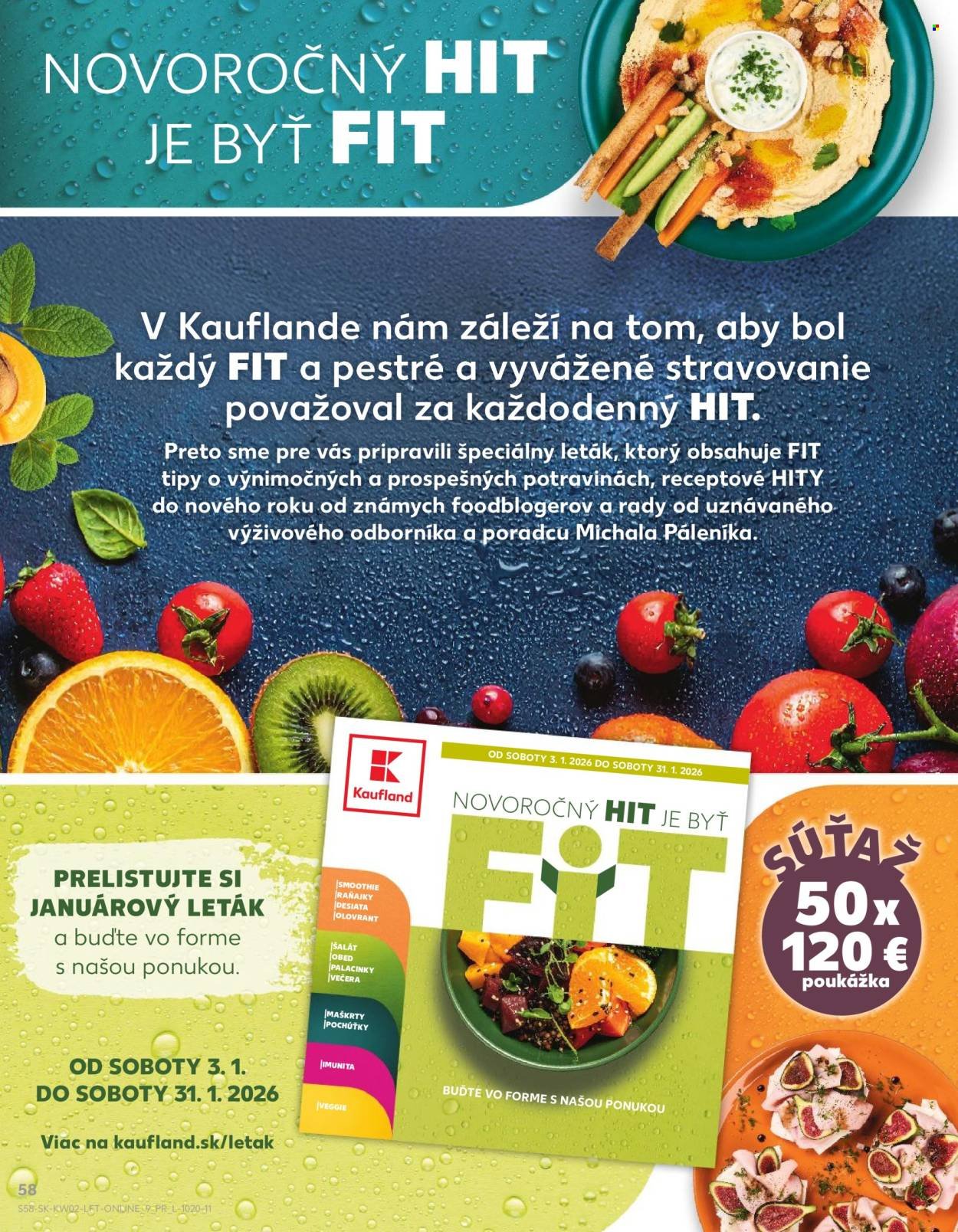 KAUFLAND leták - Od štvrtka 8.1.2026 (2026-01-08 - 2026-01-14) | 58
