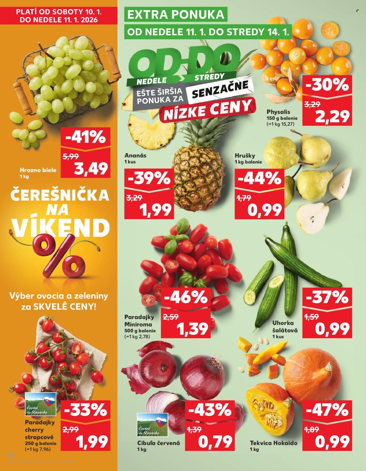KAUFLAND leták - Od štvrtka 8.1.2026 (2026-01-08 - 2026-01-14) | 70