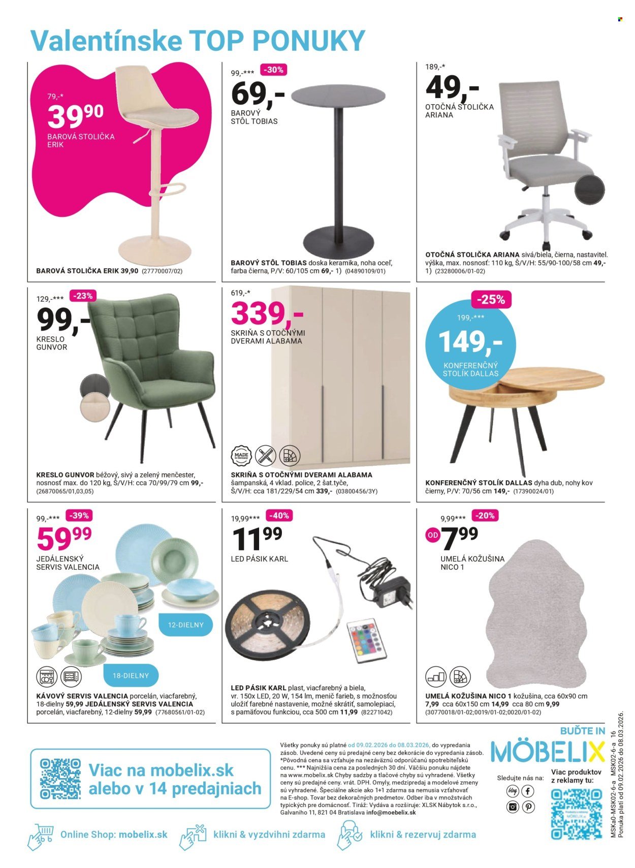 MÖBELIX leták - Aktuálny leták (2026-02-09 - 2026-03-08) | 14