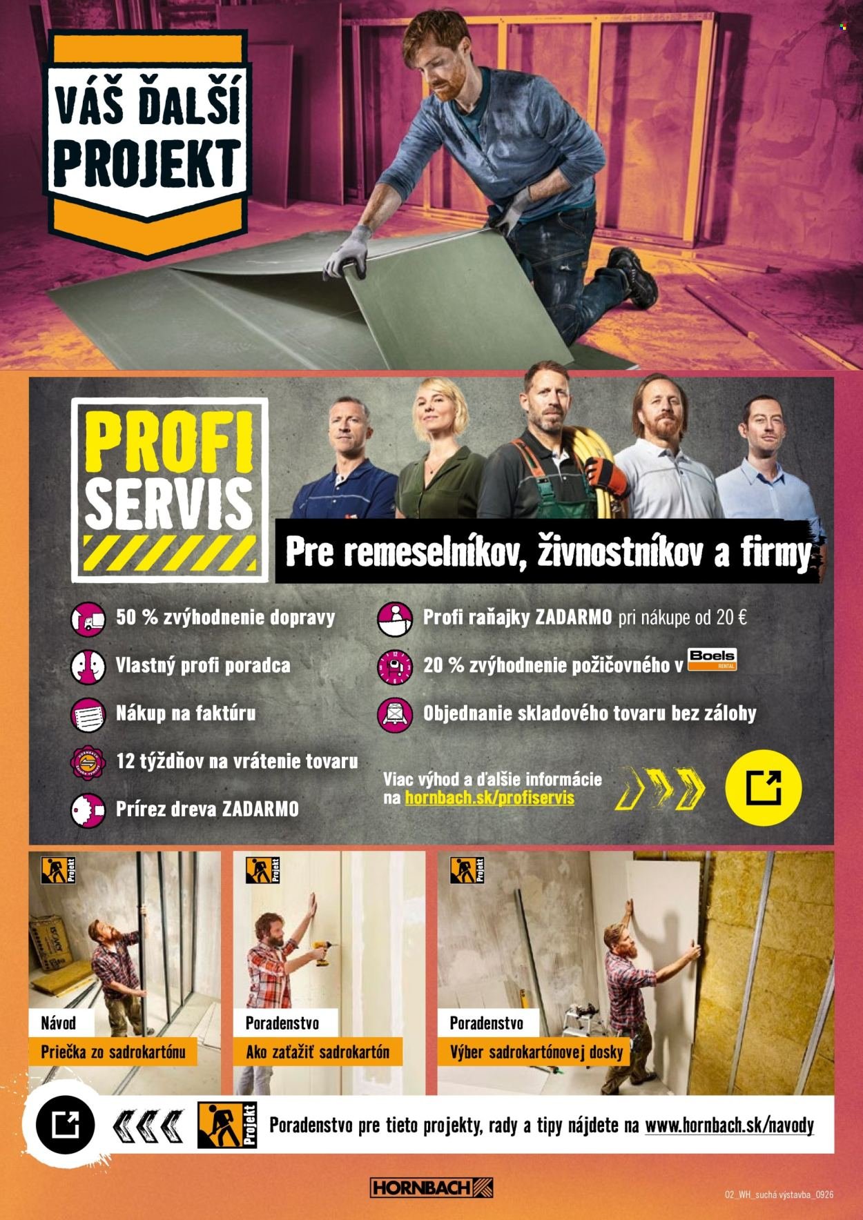HORNBACH leták - Váš ďalší projekt - Suchá výstavba