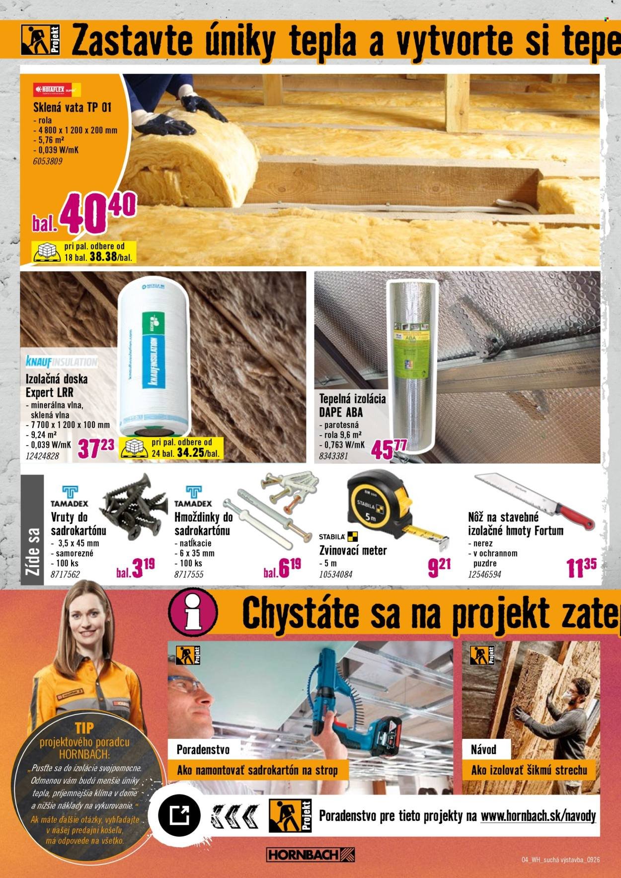 HORNBACH leták - Váš ďalší projekt - Suchá výstavba