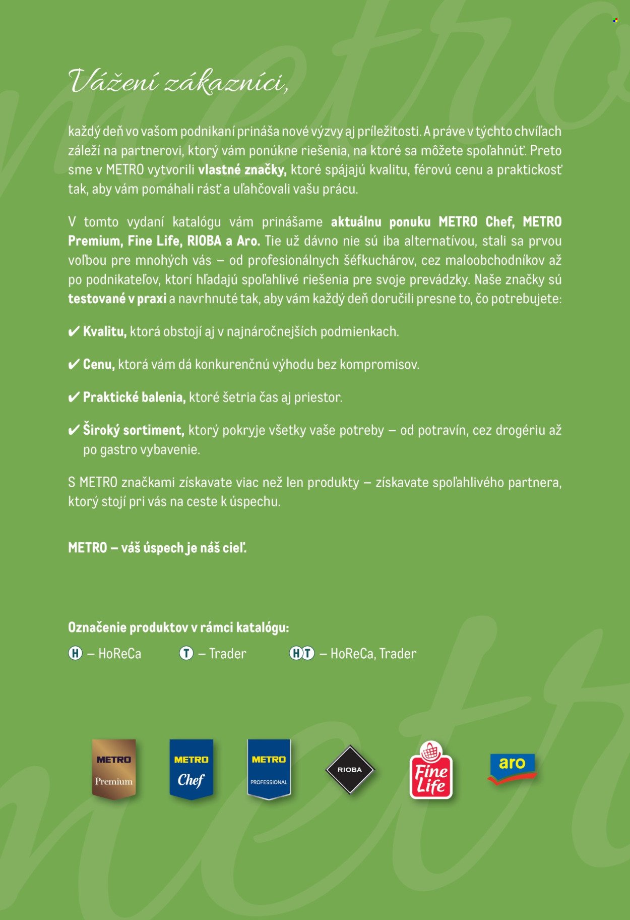 METRO leták - Katalóg vlastných značiek METRO (2025-11-22) | 2