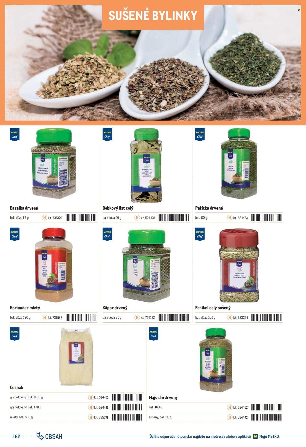 METRO leták - Katalóg vlastných značiek METRO (2025-11-22) | 162