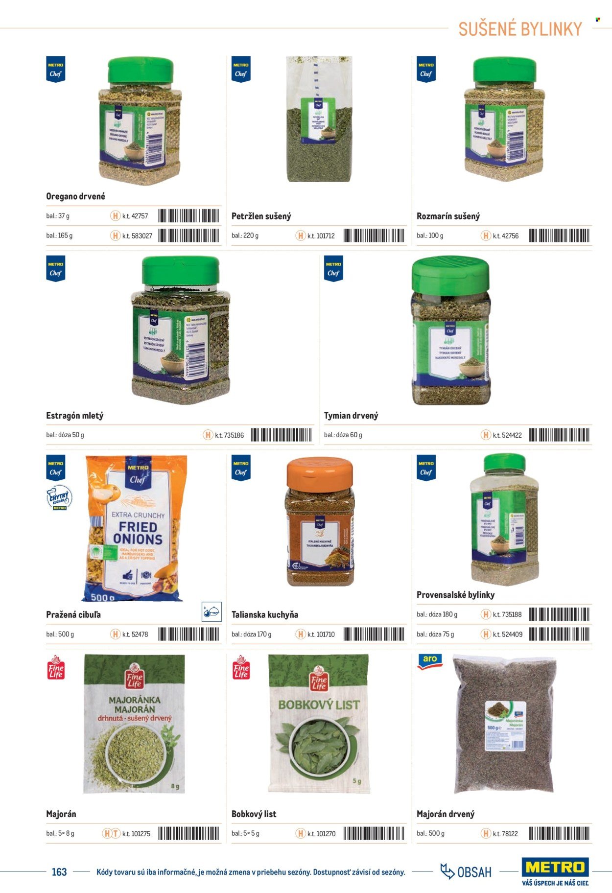 METRO leták - Katalóg vlastných značiek METRO (2025-11-22) | 163
