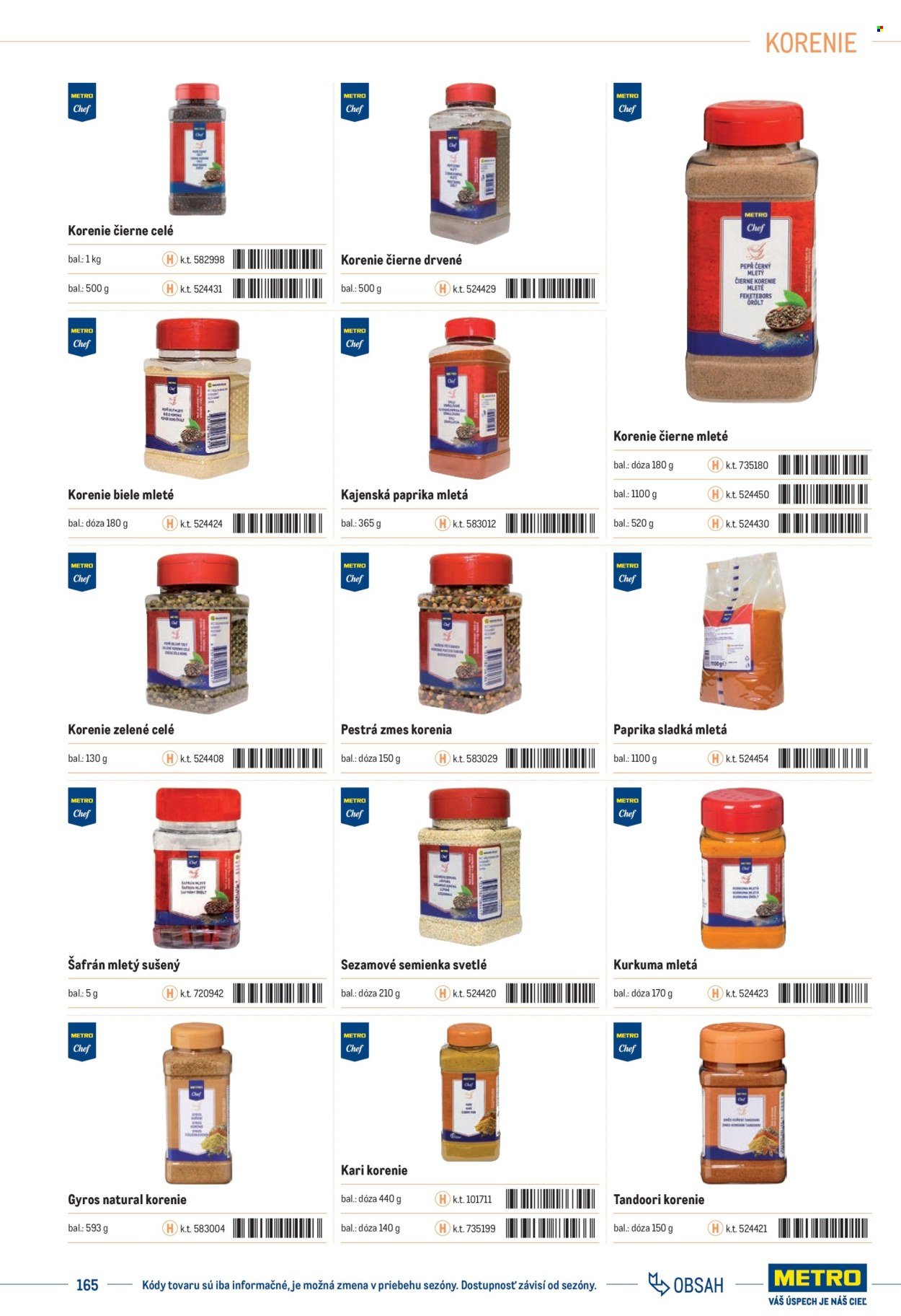 METRO leták - Katalóg vlastných značiek METRO (2025-11-22) | 165