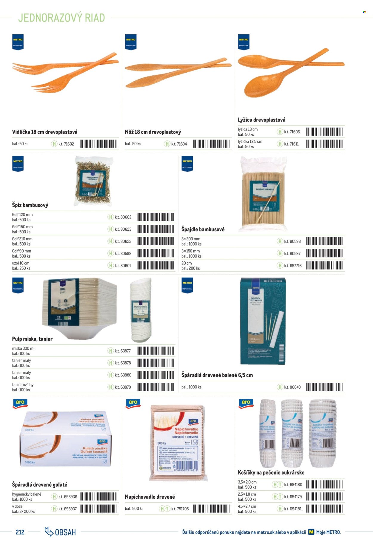 METRO leták - Katalóg vlastných značiek METRO (2025-11-22) | 212