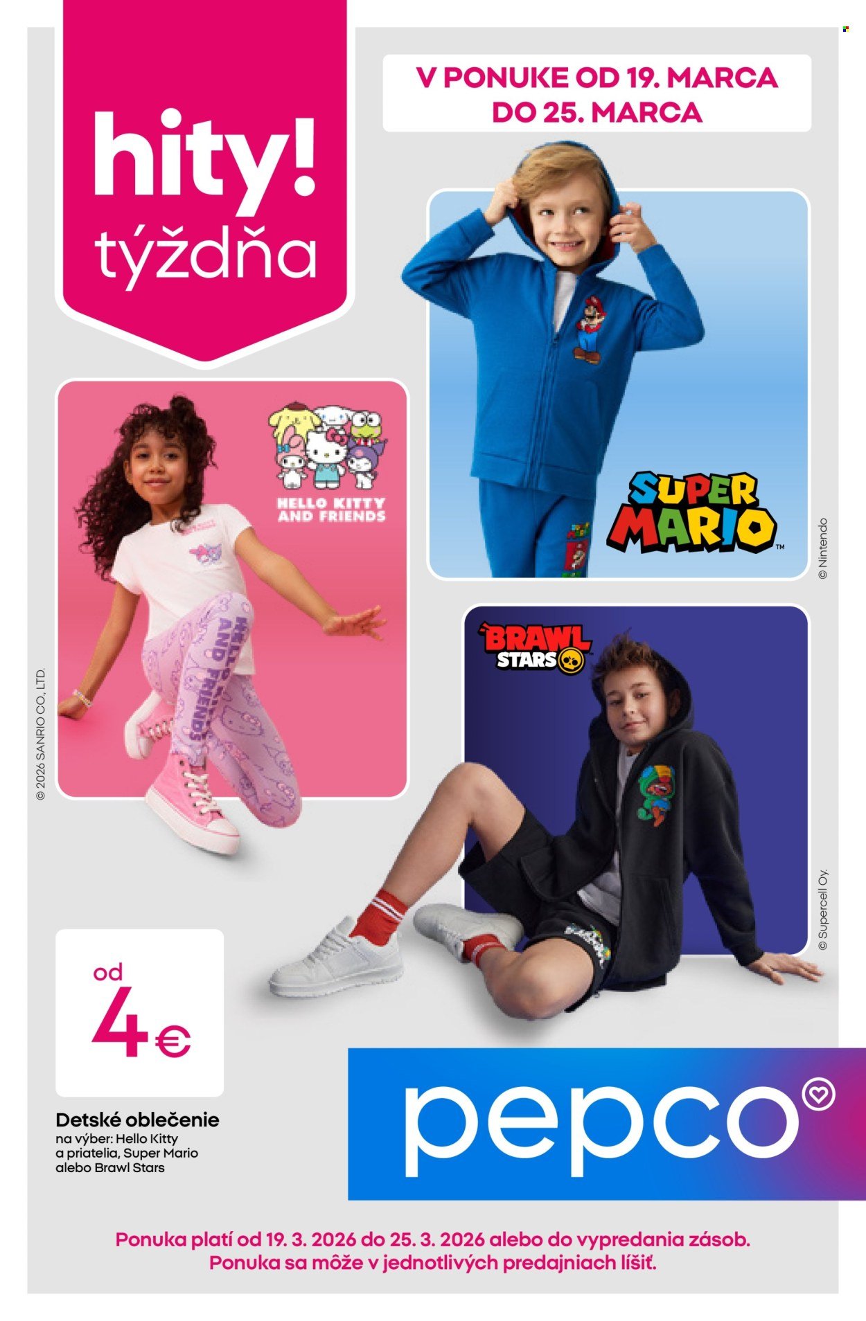 PEPCO leták - Licencované oblečenie (2026-03-19 - 2026-03-25) | 1