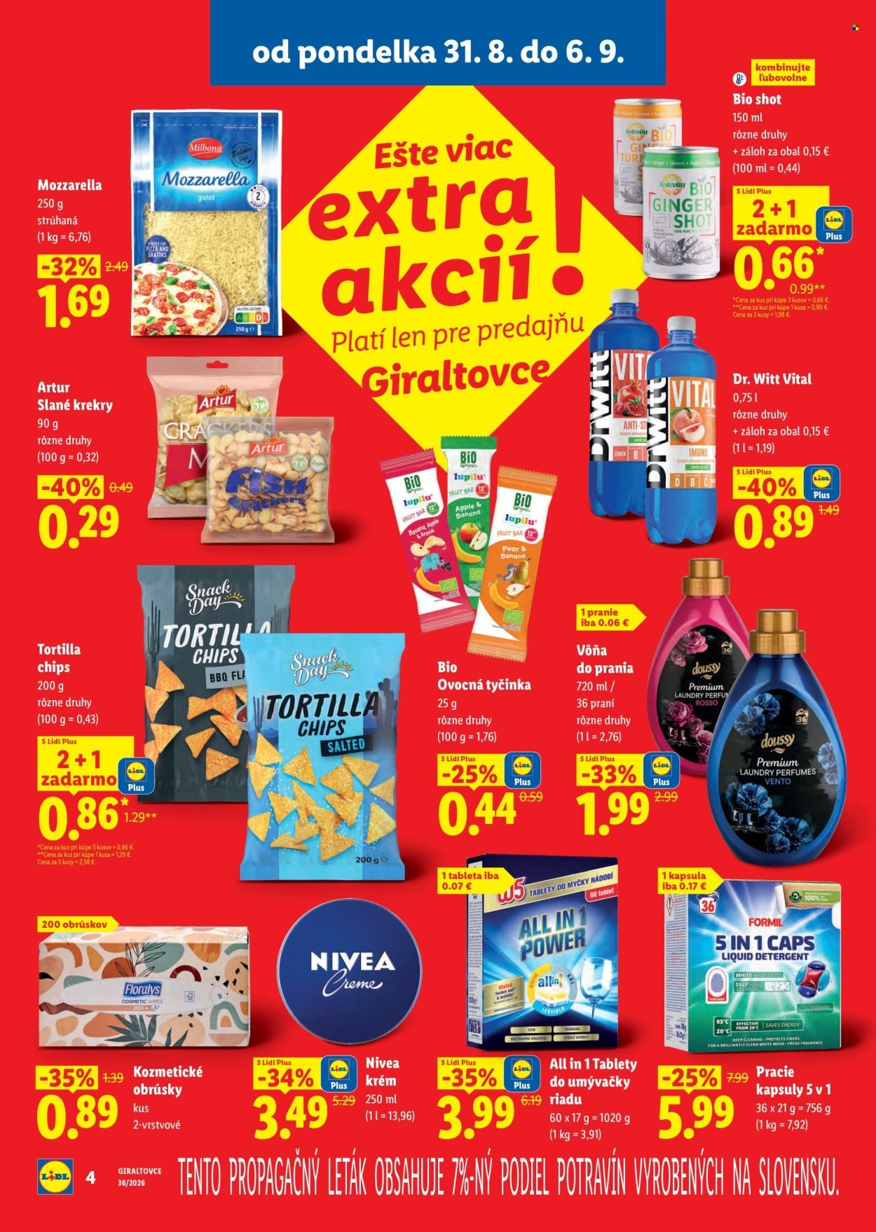 LIDL leták - Nová predajňa Giraltovce