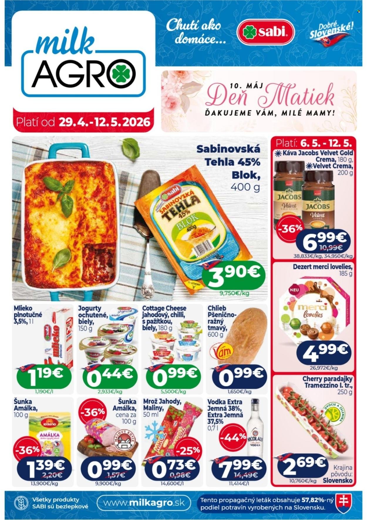 MILK AGRO leták - Od stredy 29.4.2026 (2026-04-29 - 2026-05-12) | 1