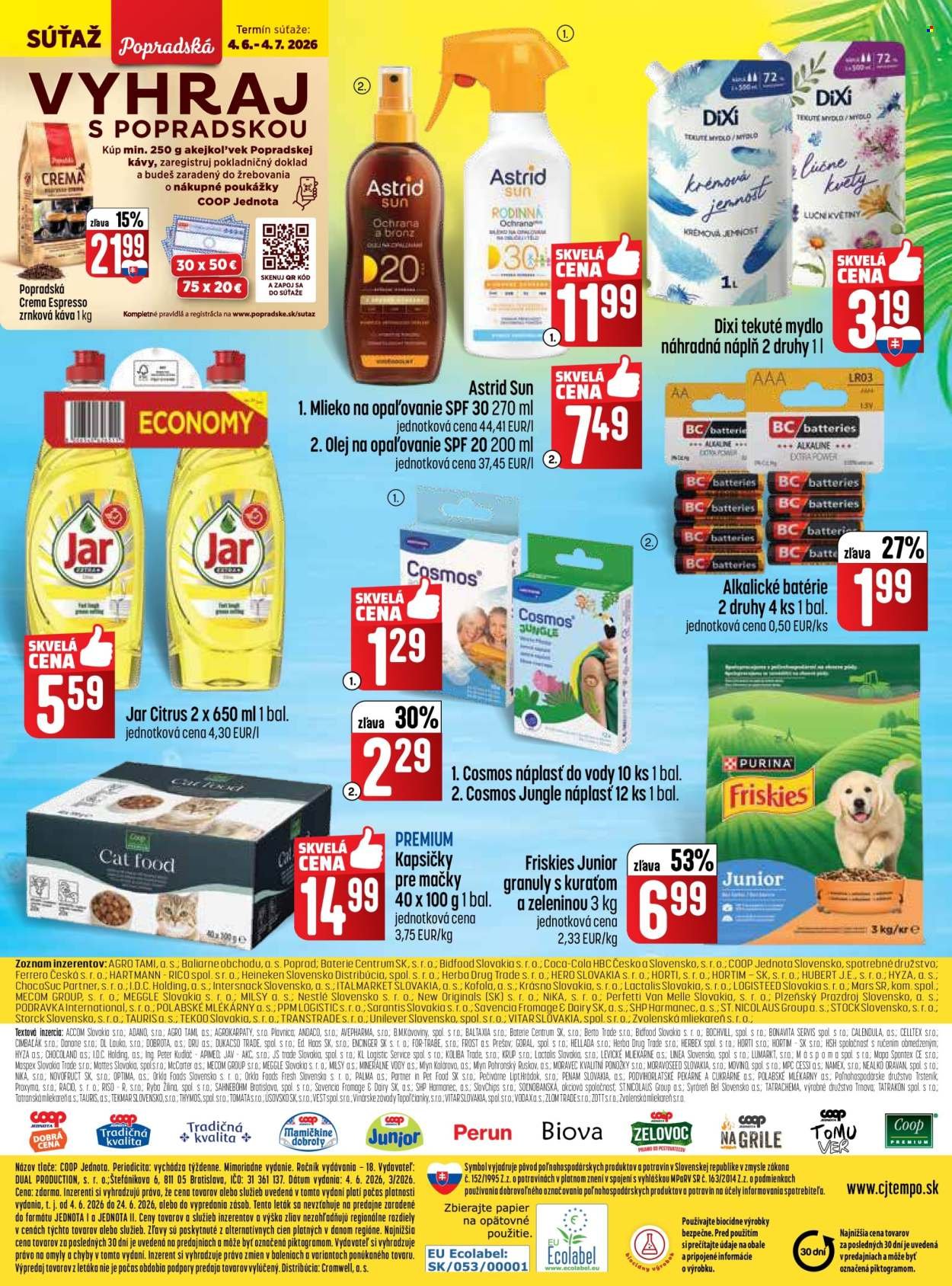 COOP JEDNOTA leták - Od štvrtka 4.6.2026