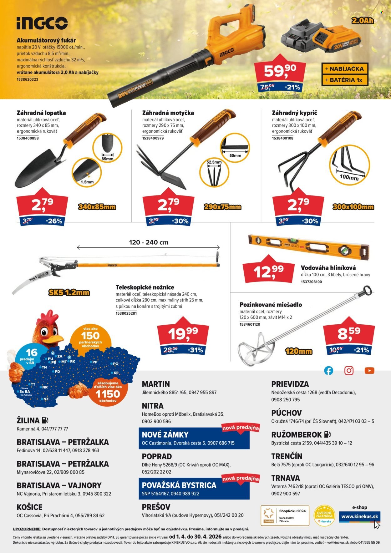 KINEKUS leták - Akciový leták (2026-04-01 - 2026-04-30) | 9