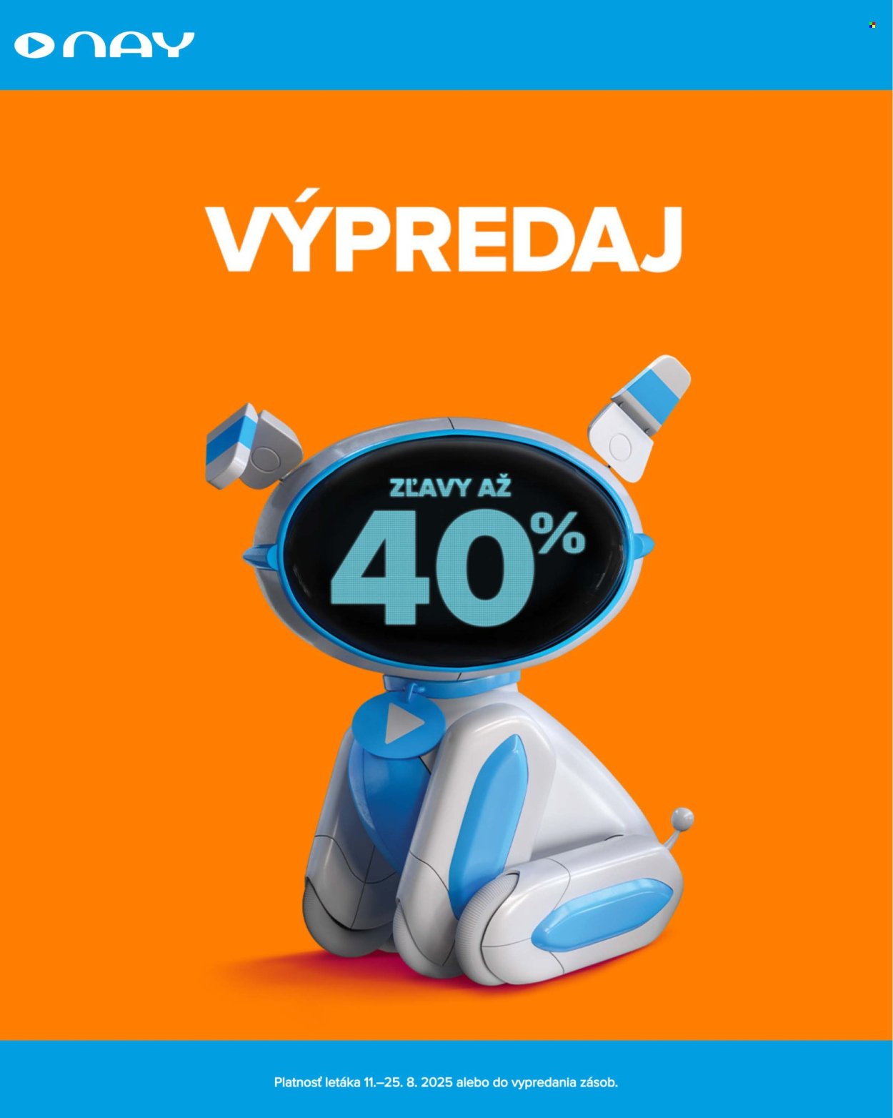 NAY ELEKTRODOM leták - Od pondelka 11.8.2025 (2025-08-11 - 2025-08-25) | 1
