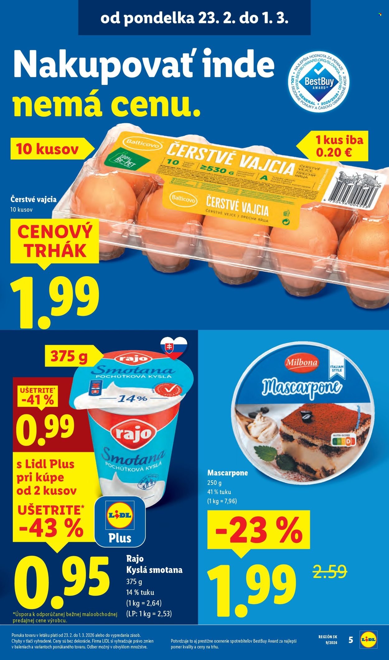 LIDL leták - Od štvrtka 26.2.2026 (2026-02-26 - 2026-03-01) | 5