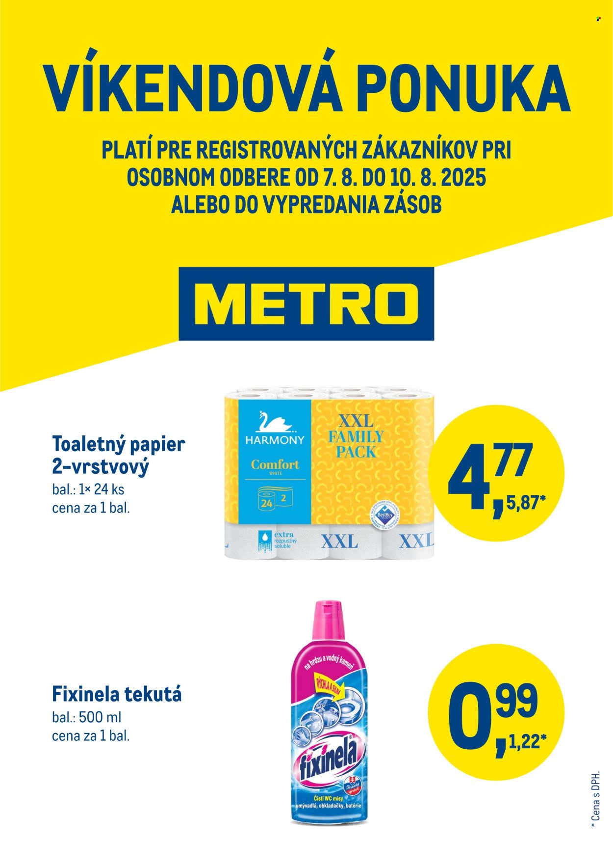 METRO leták - Víkendová ponuka - drogéria (2025-08-07 - 2025-08-10) | 1