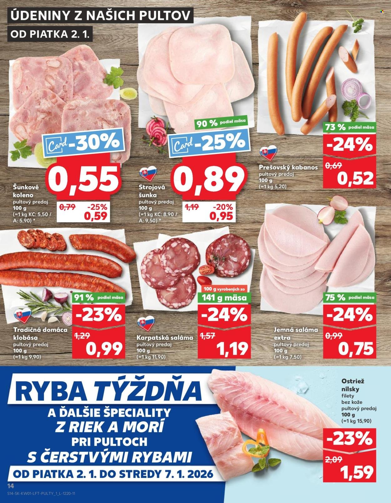 KAUFLAND leták - Od piatka 2.1.2026 (2026-01-02 - 2026-01-07) | 14