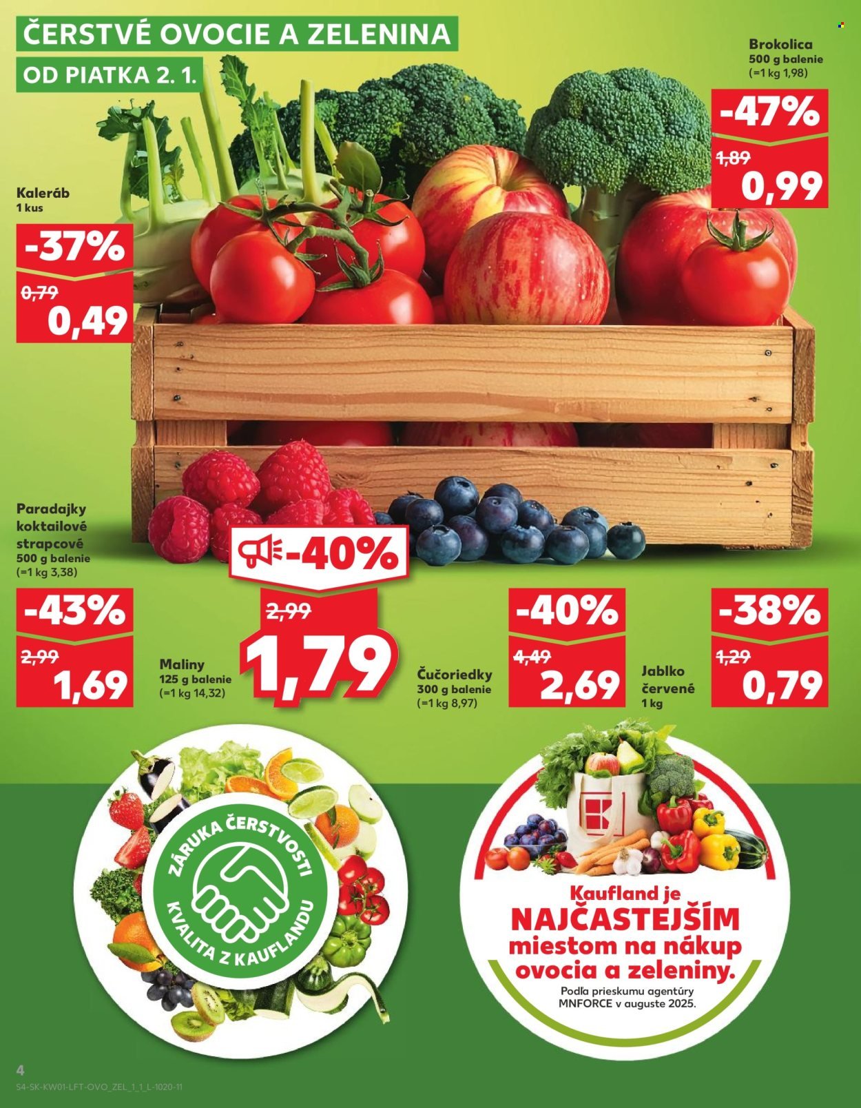 KAUFLAND leták - Od piatka 2.1.2026 (2026-01-02 - 2026-01-07) | 4