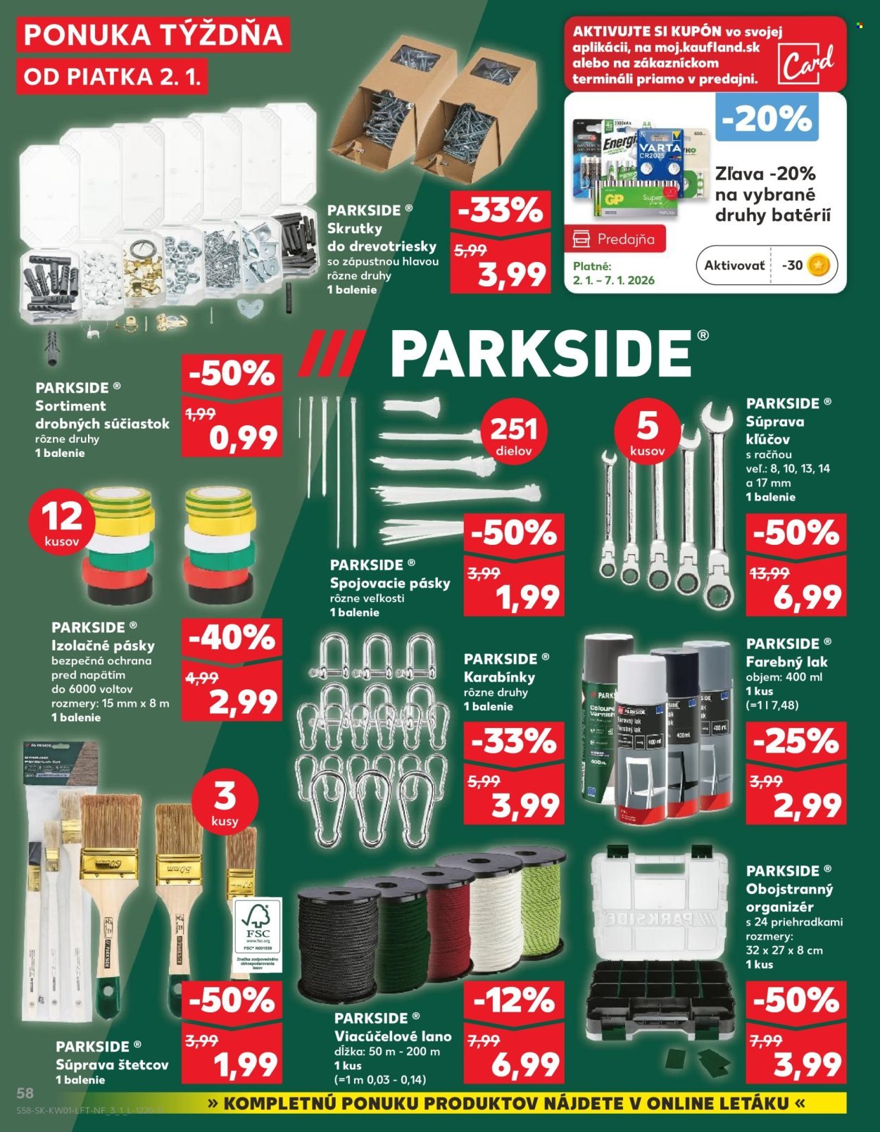 KAUFLAND leták - Od piatka 2.1.2026 (2026-01-02 - 2026-01-07) | 58