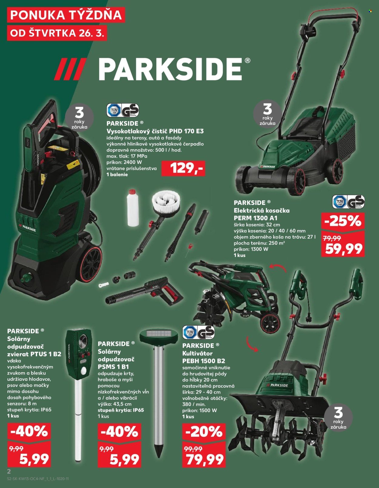 KAUFLAND leták - Objavte náš svet náradia PARKSIDE! (2026-03-26 - 2026-03-31) | 2