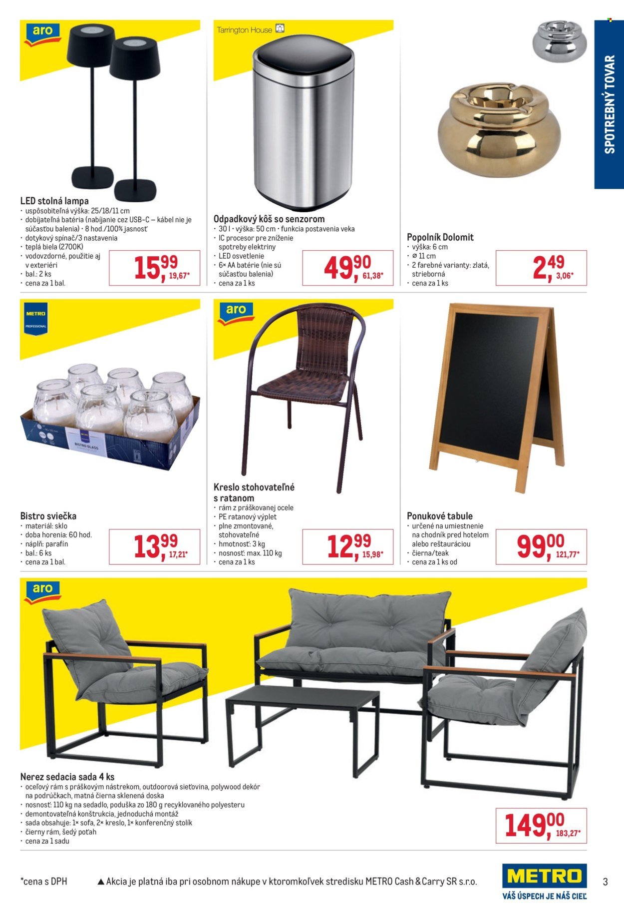 METRO leták - Spotrebný tovar (2026-04-08 - 2026-04-21) | 3