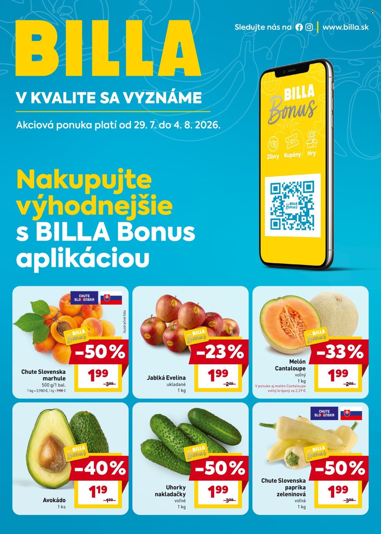 BILLA leták - Bonus leták