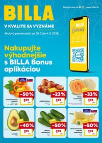 BILLA leták - Bonus leták