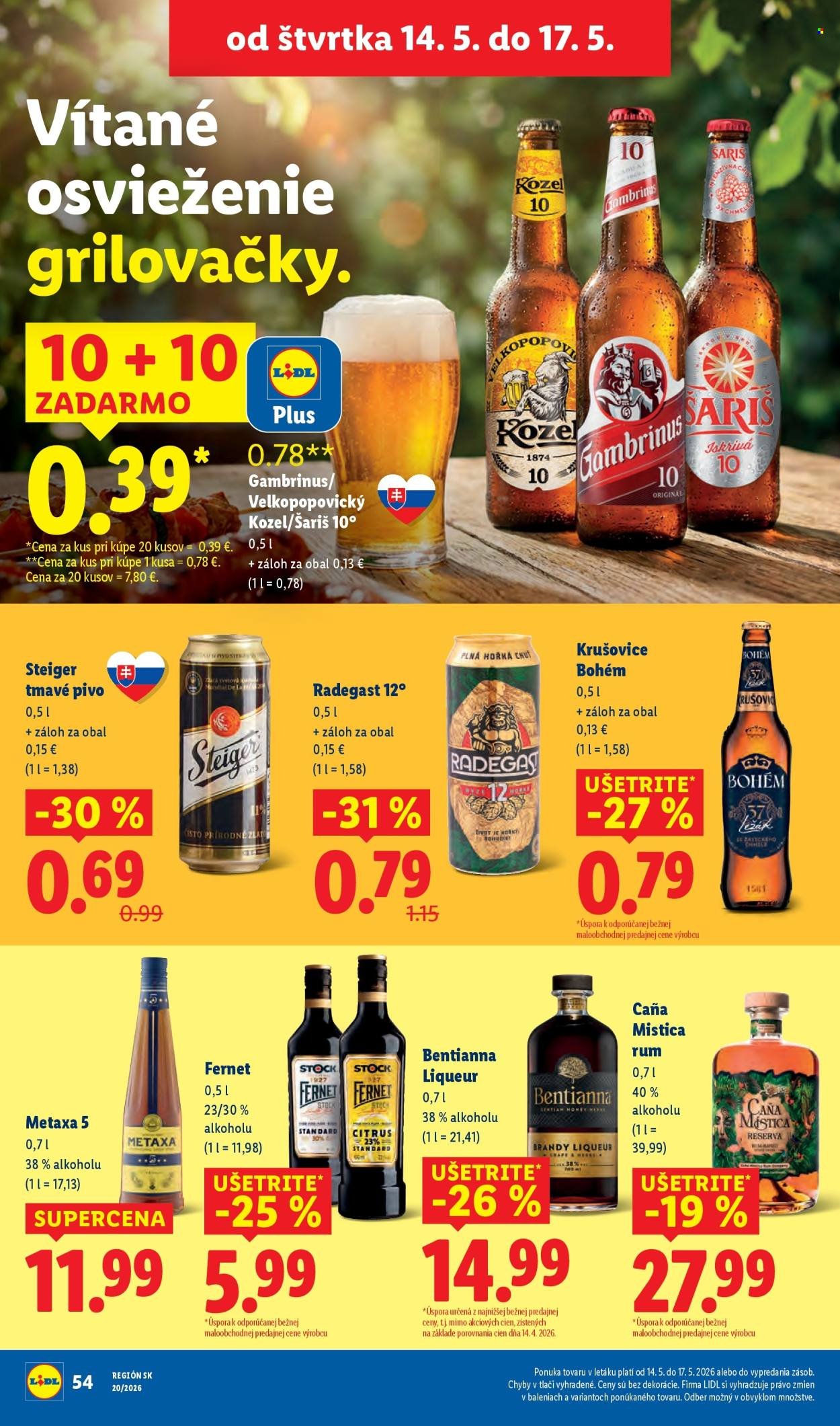 LIDL leták - Od pondelka 11.5.2026 (2026-05-11 - 2026-05-17) | 62
