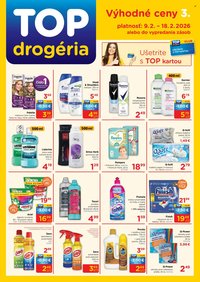 TOP DROGÉRIA leták - Od pondelka 9.2.2026 (2026-02-09 - 2026-02-18)