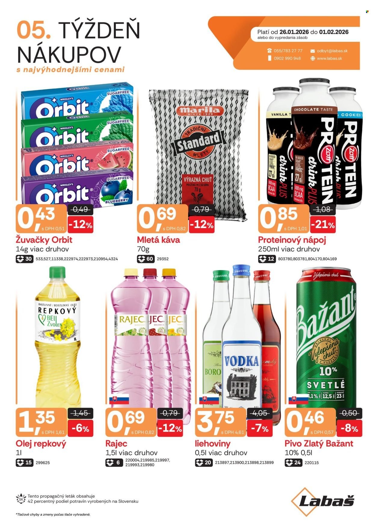 LABAŠ leták - Týždeň nákupov (2026-01-26 - 2026-02-01) | 1