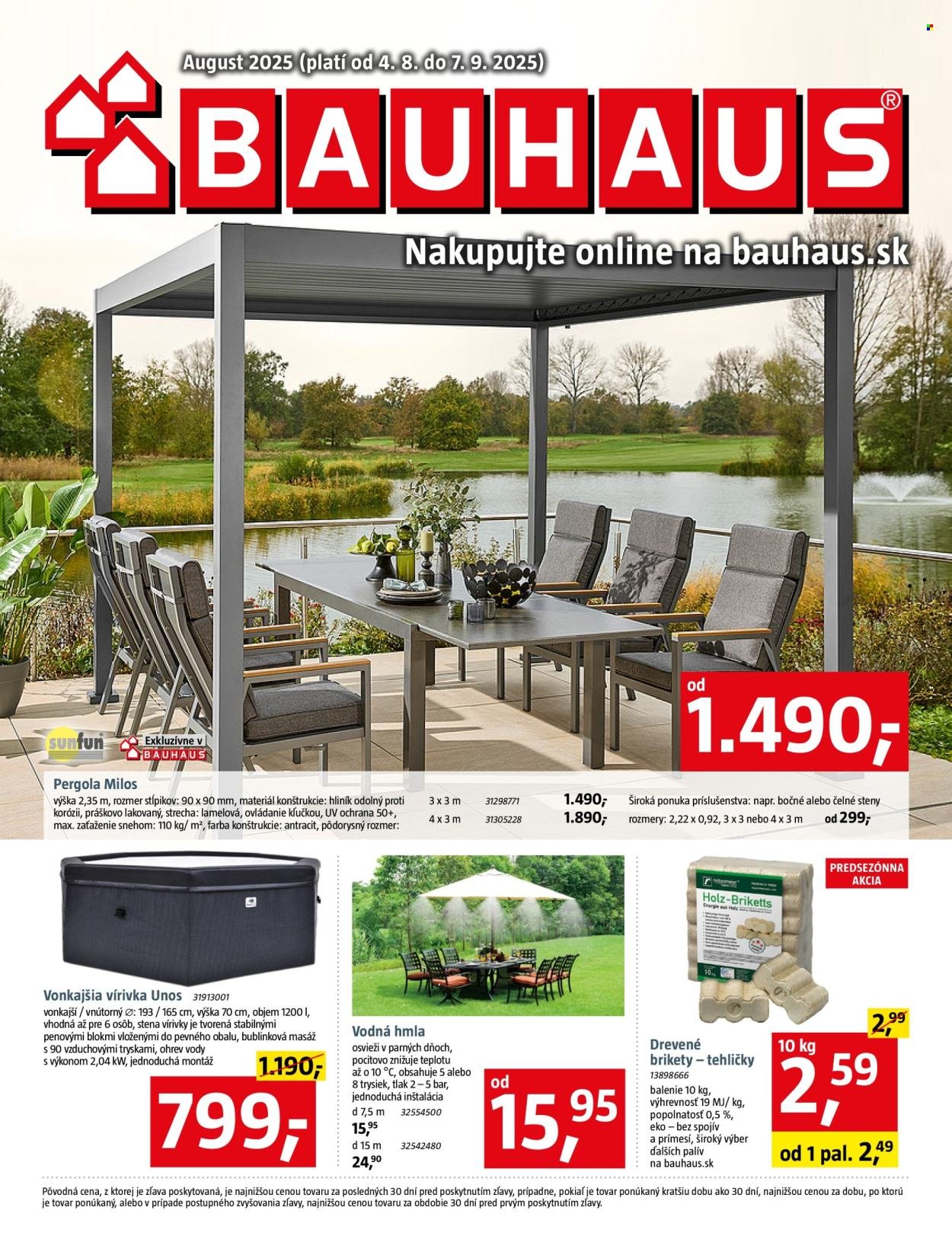 BAUHAUS leták - Aktuálna ponuka (2025-08-04 - 2025-09-07) | 1