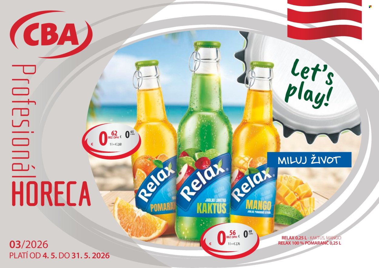 CBA KOMFOS leták - Horeca & Gastro - VEĽKOOBCHOD