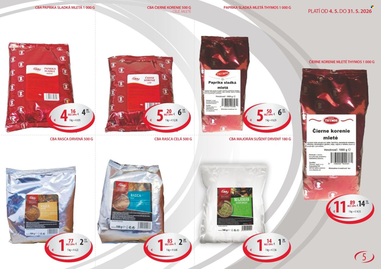 CBA KOMFOS leták - Horeca & Gastro - VEĽKOOBCHOD