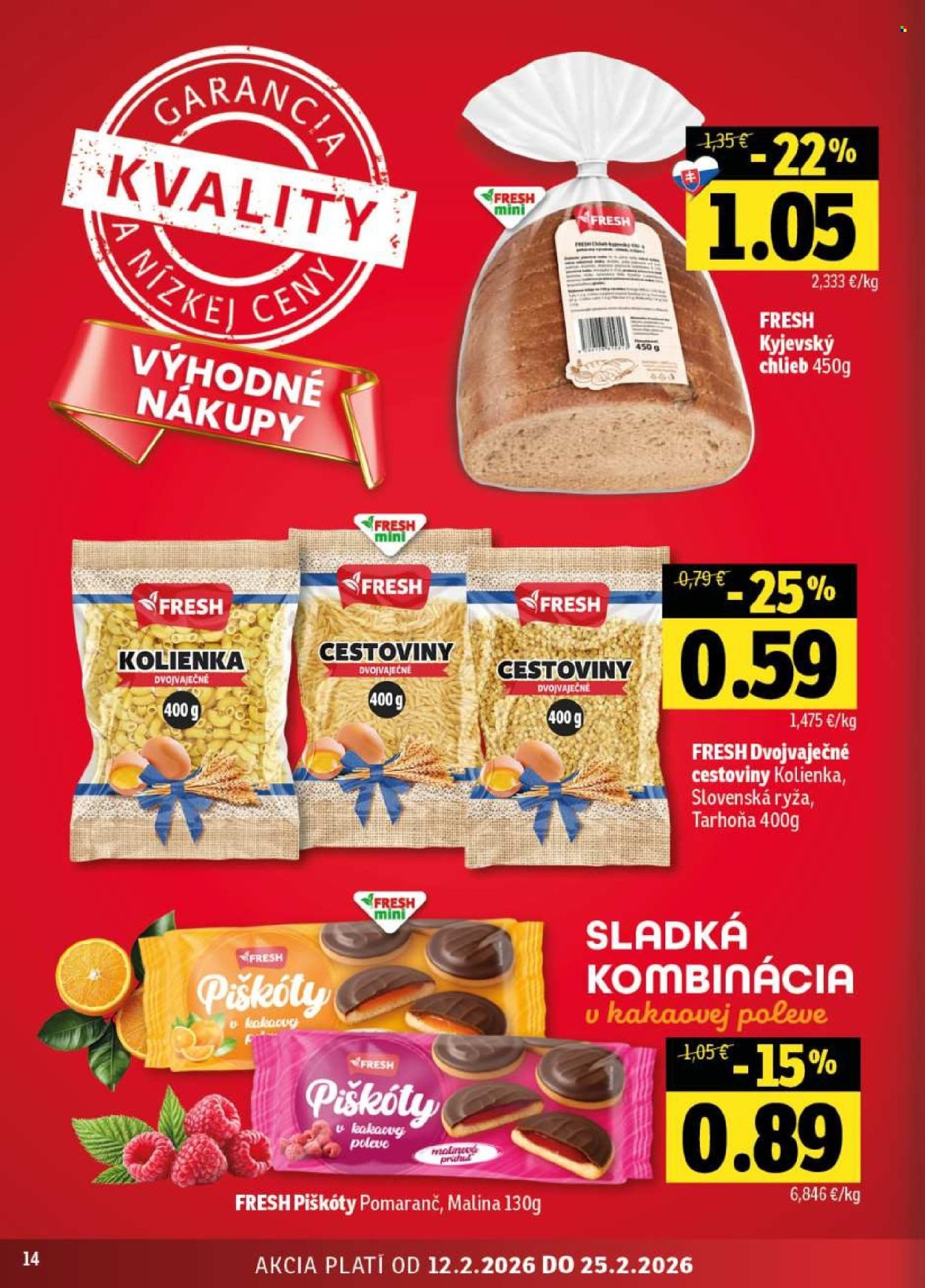 FRESH leták - Od štvrtka 12.2.2026 (2026-02-12 - 2026-02-25) | 14