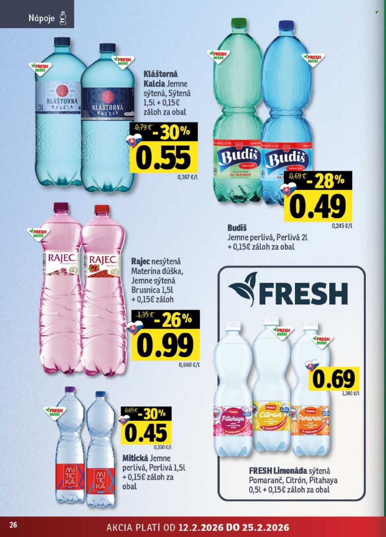 FRESH leták - Od štvrtka 12.2.2026 (2026-02-12 - 2026-02-25) | 26