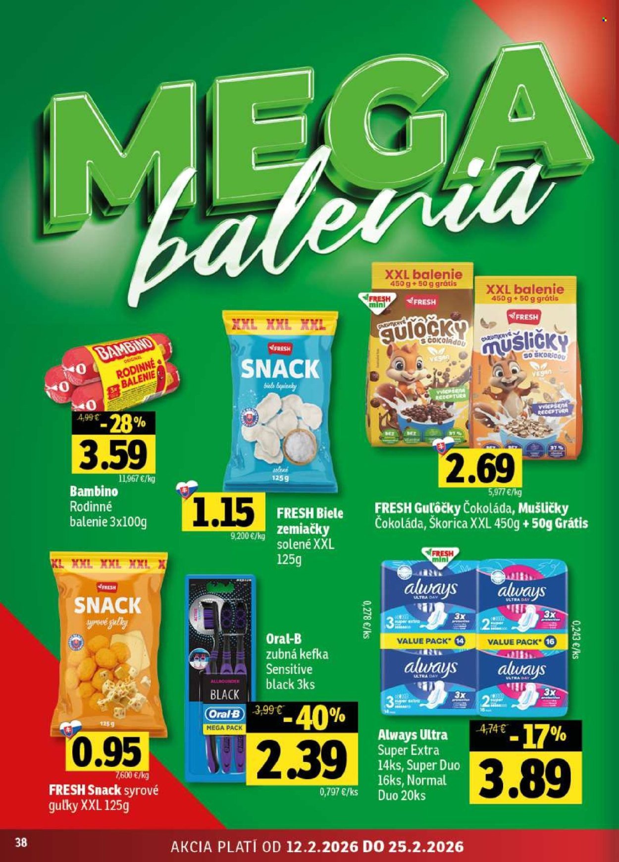 FRESH leták - Od štvrtka 12.2.2026 (2026-02-12 - 2026-02-25) | 38