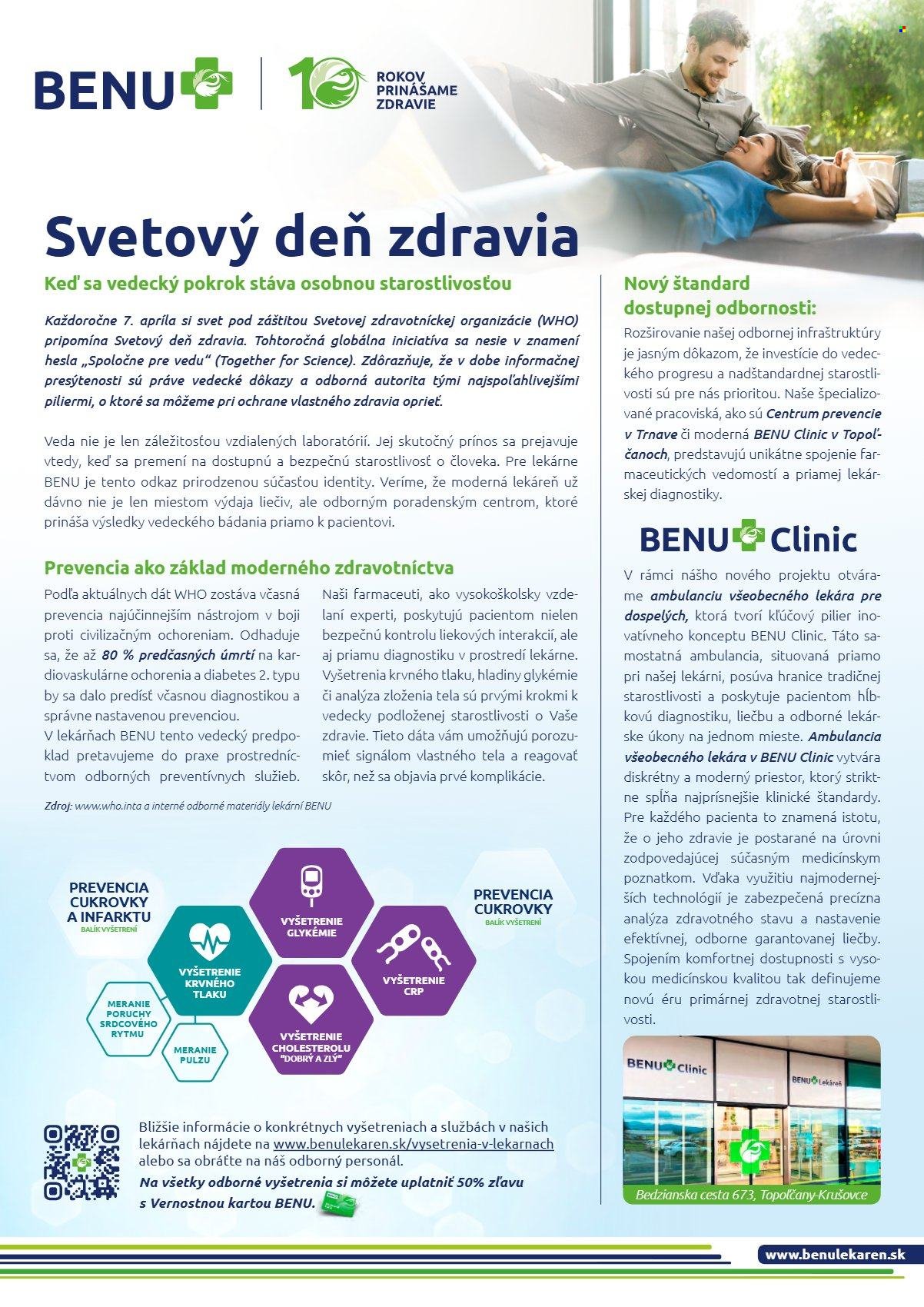 BENU LEKÁREŇ leták - Od stredy 1.4.2026 (2026-04-01 - 2026-04-30) | 8