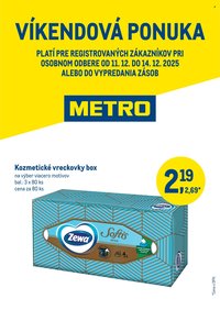 METRO leták - Víkendová ponuka (2025-12-11 - 2025-12-14)